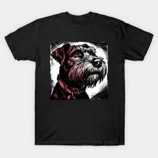 Retro Art Airedale Terrier Dog Lover T-Shirt